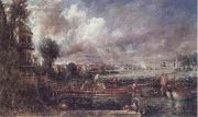 John Constable The Opening of Wateloo Bridge Sweden oil painting artist